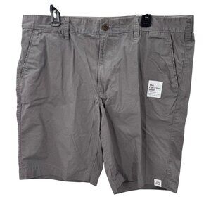 Sonoma Mens Flat-Front Shorts 100% Cotton Size 40 Grey